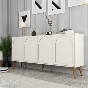 Konzolový stolek Lyon 81 - Cream, Walnut obraz