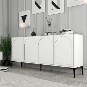 Konzolový stolek Lyon 79 - White, Black obraz