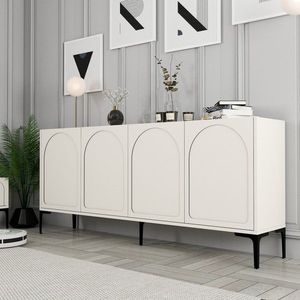 Konzolový stolek Lyon 79 - Cream, Black obraz