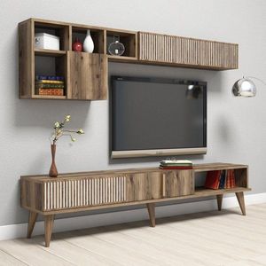 TV stěna / Sestava pod TV Milan - Walnut obraz