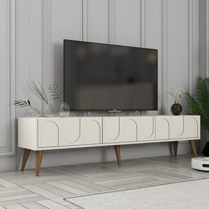 TV stolek Lyon 44 - Cream, Walnut obraz