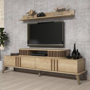 TV stěna / Sestava pod TV Eylül - Oak obraz