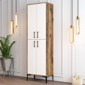 Botník Berlin A - Walnut, White obraz