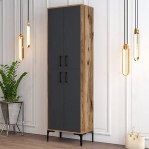 Botník Berlin A - Walnut, Anthracite obraz