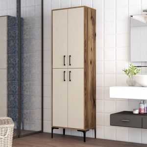 Víceúčelová skříňka Berlin A - Walnut, Cream obraz