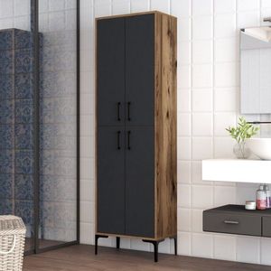 Víceúčelová skříňka Berlin A - Walnut, Anthracite obraz