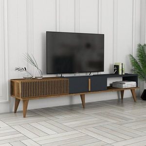 TV stolek Milan Alt - Walnut, Anthracite obraz