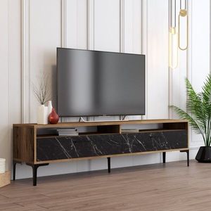 TV stolek Istanbul 2 - Walnut Black Marble obraz