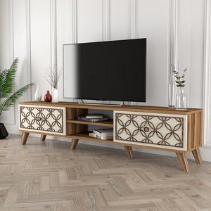 TV stolek Class - Walnut, Cream obraz