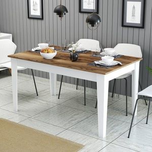 Jídelní stůl Milan 520 - Walnut, White obraz