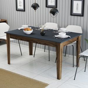 Jídelní stůl Milan 513 - Walnut, Anthracite obraz