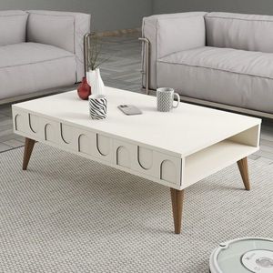 Konferenční stolek Lyon 34 - Cream, Walnut obraz