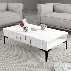 Konferenční stolek Lyon 32 - White, Black obraz