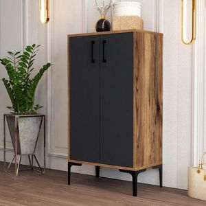 Botník Prag - Walnut, Anthracite obraz