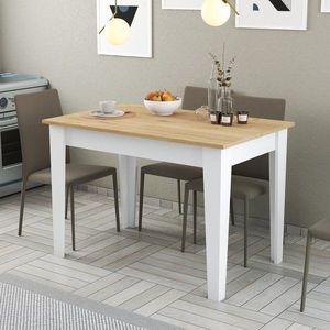 Kuchyňský stůl Kiev 512 - White, Oak obraz