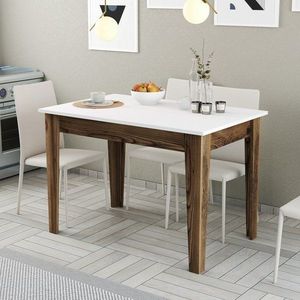 Kuchyňský stůl Kiev 505 - Walnut, White obraz
