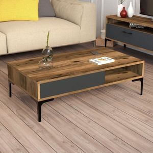 Konferenční stolek Istanbul - Walnut, Anthracite obraz