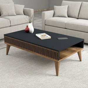 Konferenční stolek Milan - Walnut, Anthracite obraz