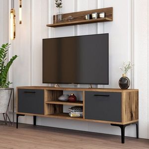 TV stěna / Sestava pod TV Riga - Anthracite obraz