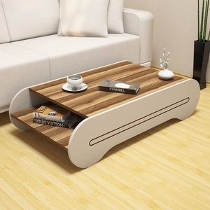 Konferenční stolek Cool - Walnut, Cream obraz