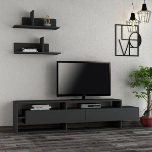 TV stěna / Sestava pod TV Gara - Anthracite obraz