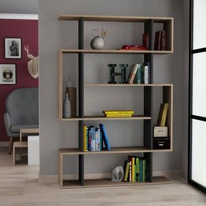 Knihovna Mito - Sonoma Oak, Anthracite obraz
