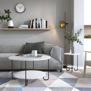 Konferenční stolek Corro Coffee Table - White obraz