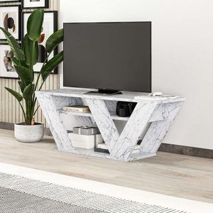 TV stolek Pipralla - Carrara Marble obraz