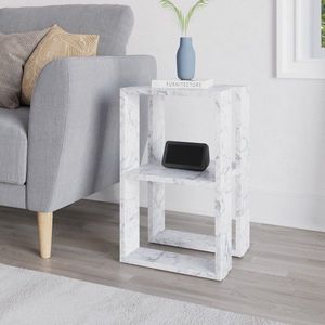 Noční stolek Lonie - Carrara Marble obraz