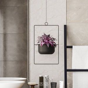 Dekorativní květináč Parapet - Black obraz