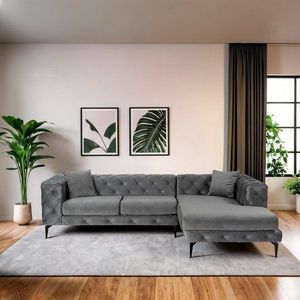 Rohová sedací souprava Como Eco Right - Anthracite, Black obraz