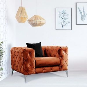 Křeslo ušák Como - Orange obraz