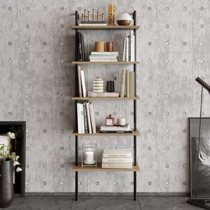 Knihovna Paula - Walnut, Black obraz