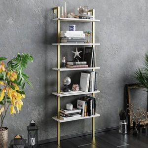 Knihovna Piante - White, Gold obraz