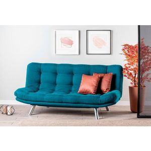 Trojmístná rozkládací pohovka Misa Sofabed - Petrol Green obraz
