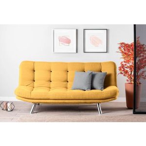 Trojmístná rozkládací pohovka Misa Sofabed - Mustard obraz