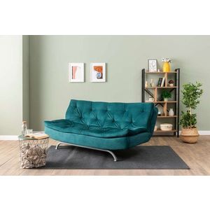 Trojmístná rozkládací pohovka Rivo - Petrol Green obraz