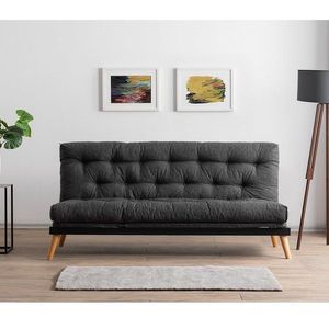 Trojmístná rozkládací pohovka Saki - Dark Grey obraz