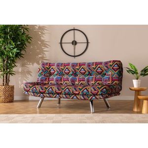 Trojmístná rozkládací pohovka Misa Small Sofabed - Patchwork obraz