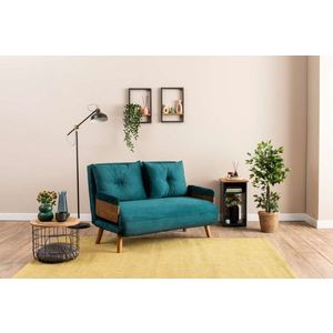 Dvoumístná rozkládací pohovka Cosmo 2-Seater - Petrol Green obraz