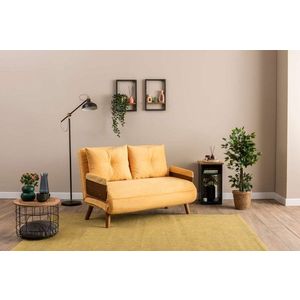 Dvoumístná rozkládací pohovka Cosmo 2-Seater - Mustard obraz