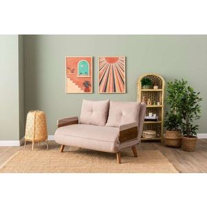 Dvoumístná rozkládací pohovka Cosmo 2-Seater - Bohemian Mink obraz