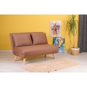 Dvoumístná rozkládací pohovka Folde 2-Seater - Brown obraz