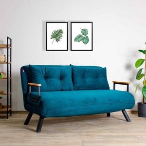 Dvoumístná rozkládací pohovka Sando 2-Seater - Petrol Green obraz