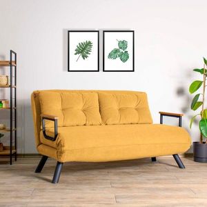 Dvoumístná rozkládací pohovka Sando 2-Seater - Mustard obraz