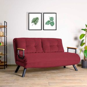 Dvoumístná rozkládací pohovka Sando 2-Seater - Maroon obraz