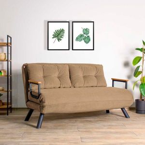 Dvoumístná rozkládací pohovka Sando 2-Seater - Light Brown v2 obraz