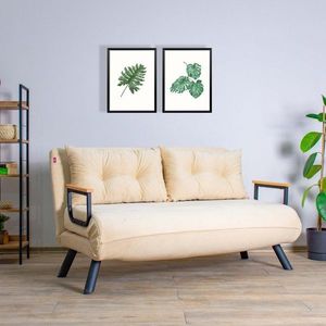 Dvoumístná rozkládací pohovka Sando 2-Seater - Cream obraz