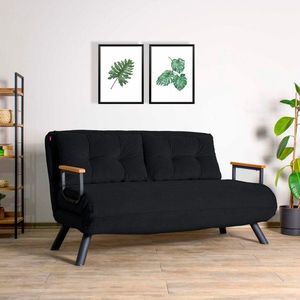 Dvoumístná rozkládací pohovka Sando 2-Seater - Black obraz