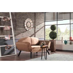 Dvoumístná rozkládací pohovka Genzo - Light Brown obraz